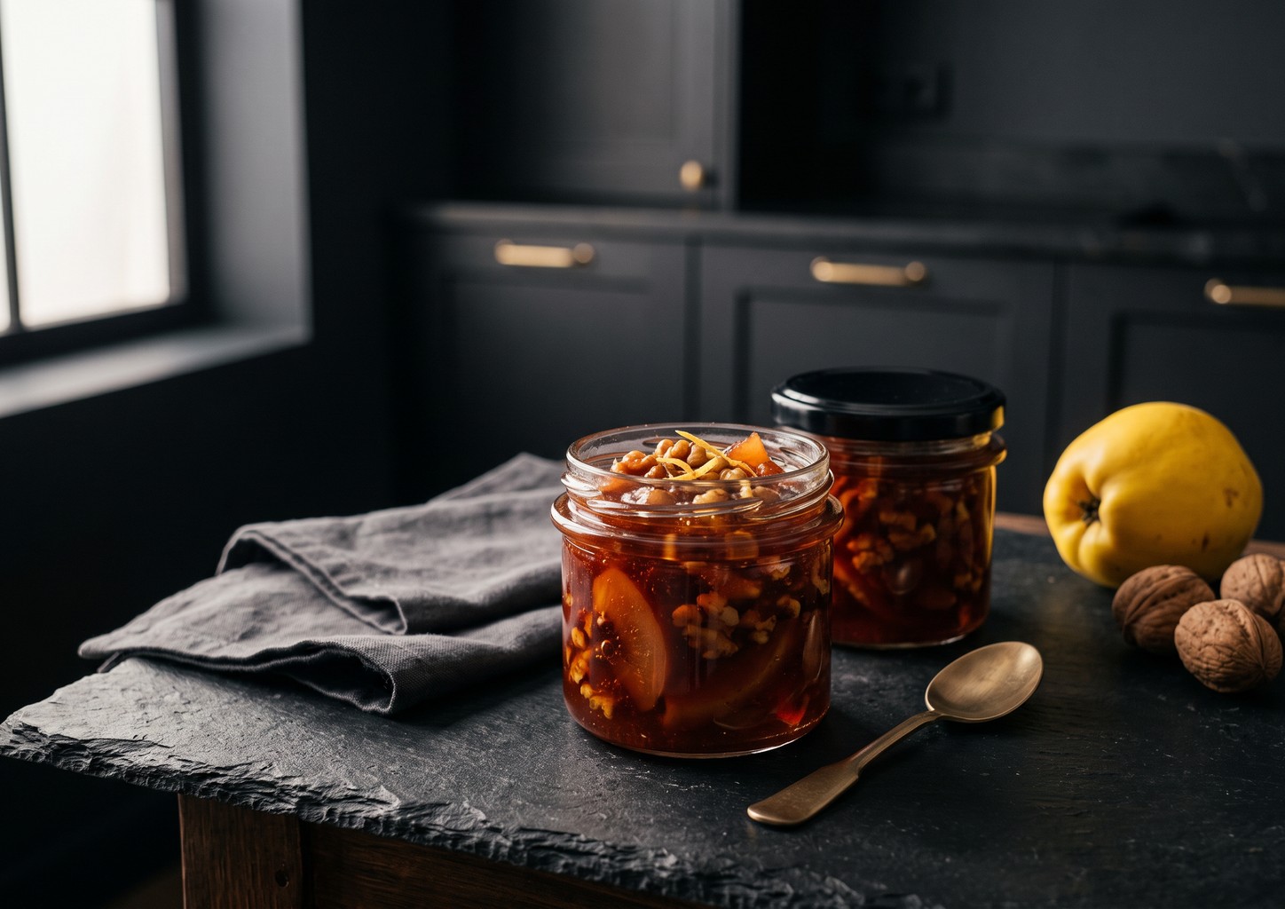 Варенье из айвы с грецкими орехами