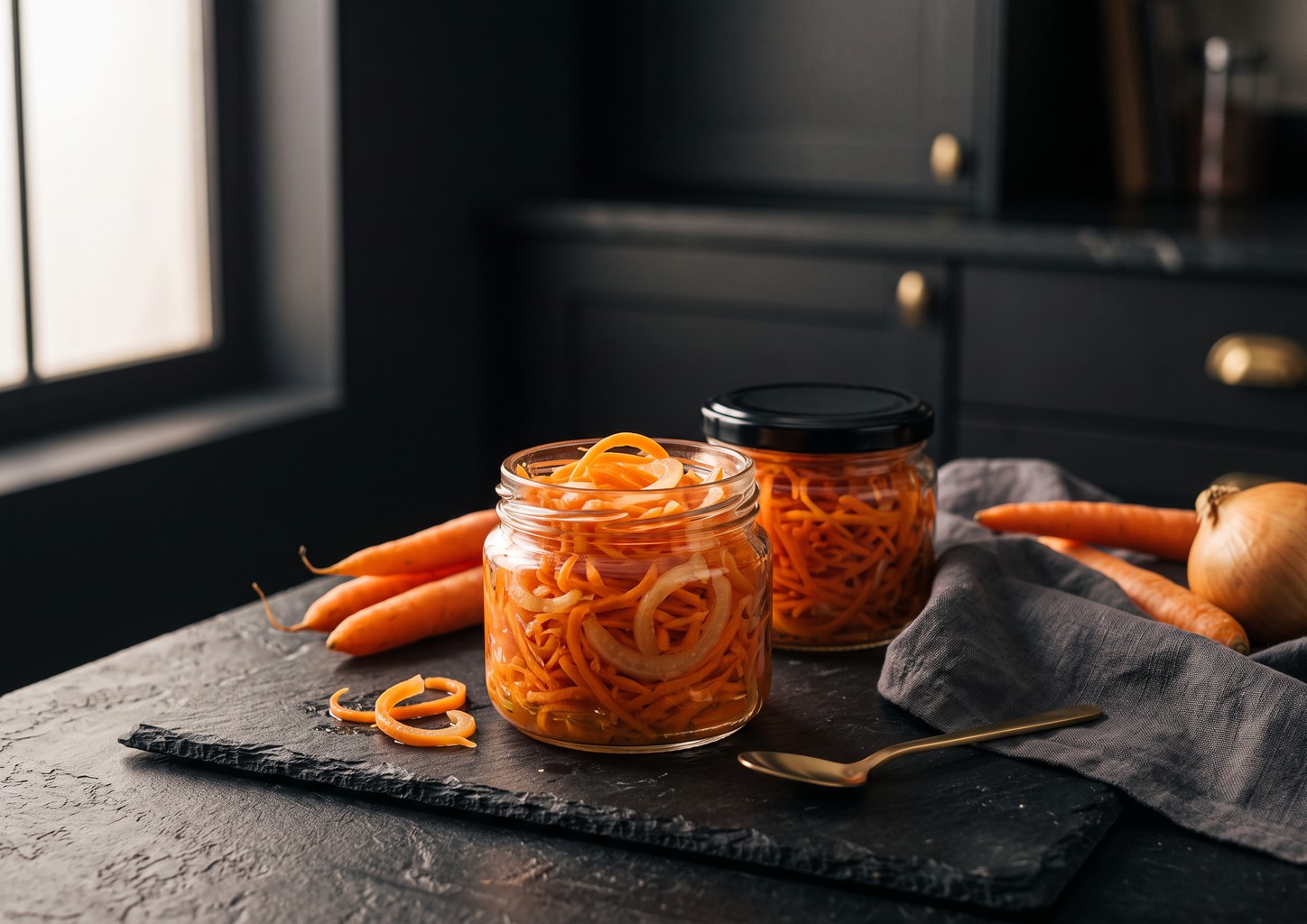 Квашеная морковь с луком
