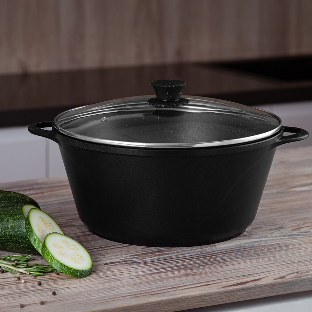 Большая кастрюля с антипригарным покрытием 7 л / 30 х 14,5 см Cook pro